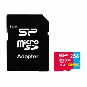 Карта памет Silicon Power Superior Gaming 256GB, microSDHC/SDXC, Class 10, A1, V30, UHS-I U3, SD Adapter